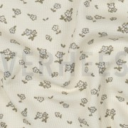 WAFFLE JERSEY FLOWERS ECRU (thumbnail) #2
