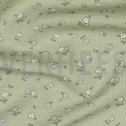 WAFFLE JERSEY FLOWERS SAGE (thumbnail) #2