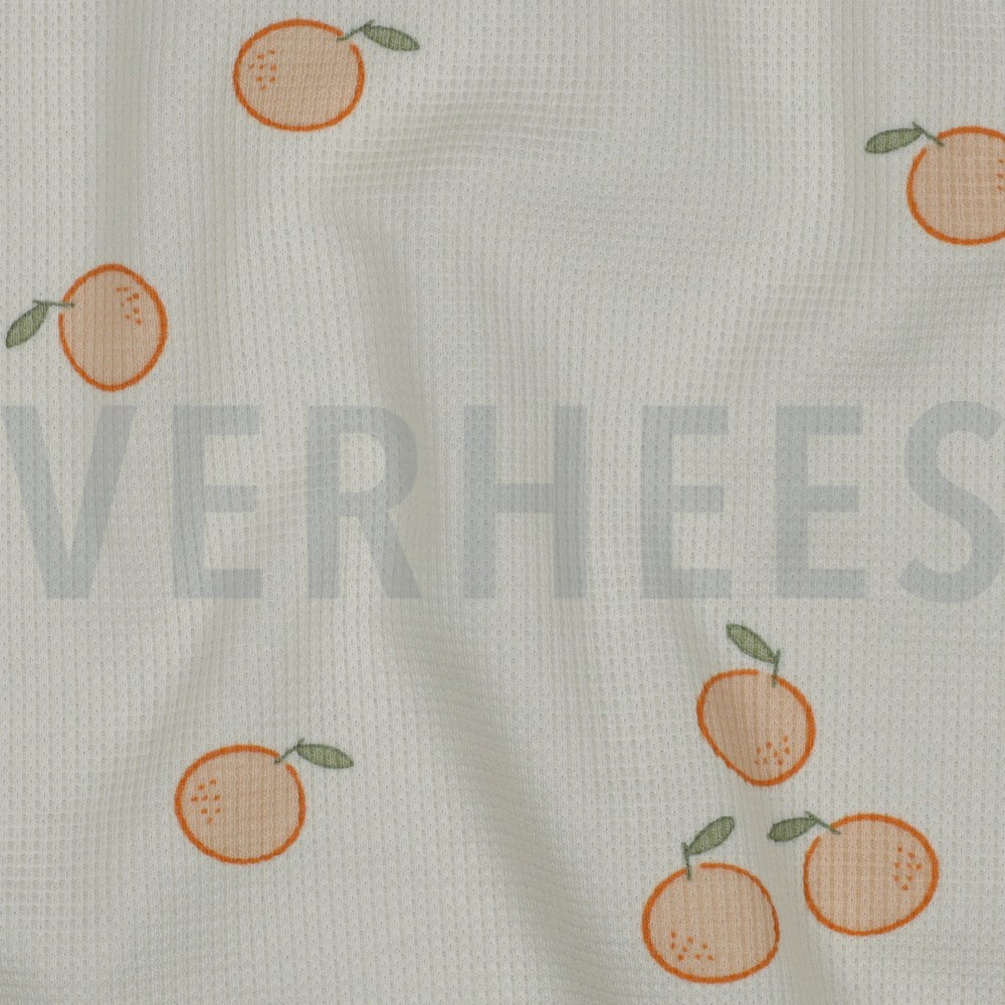 WAFFLE JERSEY ORANGES ECRU (high resolution) #2