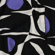 LINEN VISCOSE ABSTRACT BLACK/PURPLE (thumbnail) #2