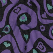 SWEAT MELANGE GLITTER RETRO FLOWERS ANTHRACITE MELANGE (thumbnail) #2
