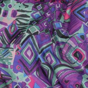 COTTON VOILE DIGITAL ABSTRACT PURPLE (thumbnail) #2