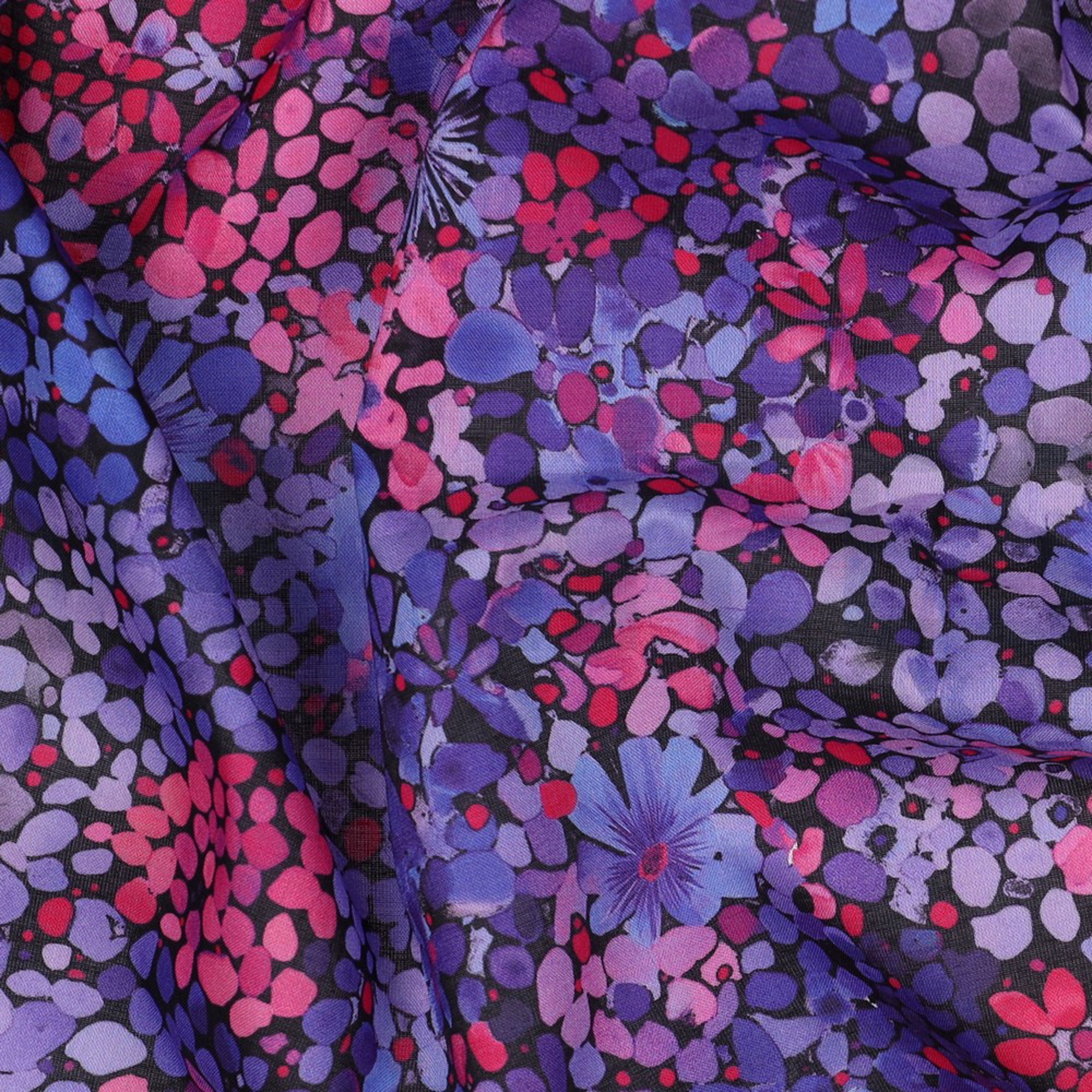 COTTON VOILE DIGITAL FLOWERS PURPLE (high resolution) #2