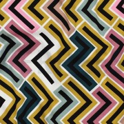 ROSELLA STRETCH GEOMETRIC MUSTARD (thumbnail) #2
