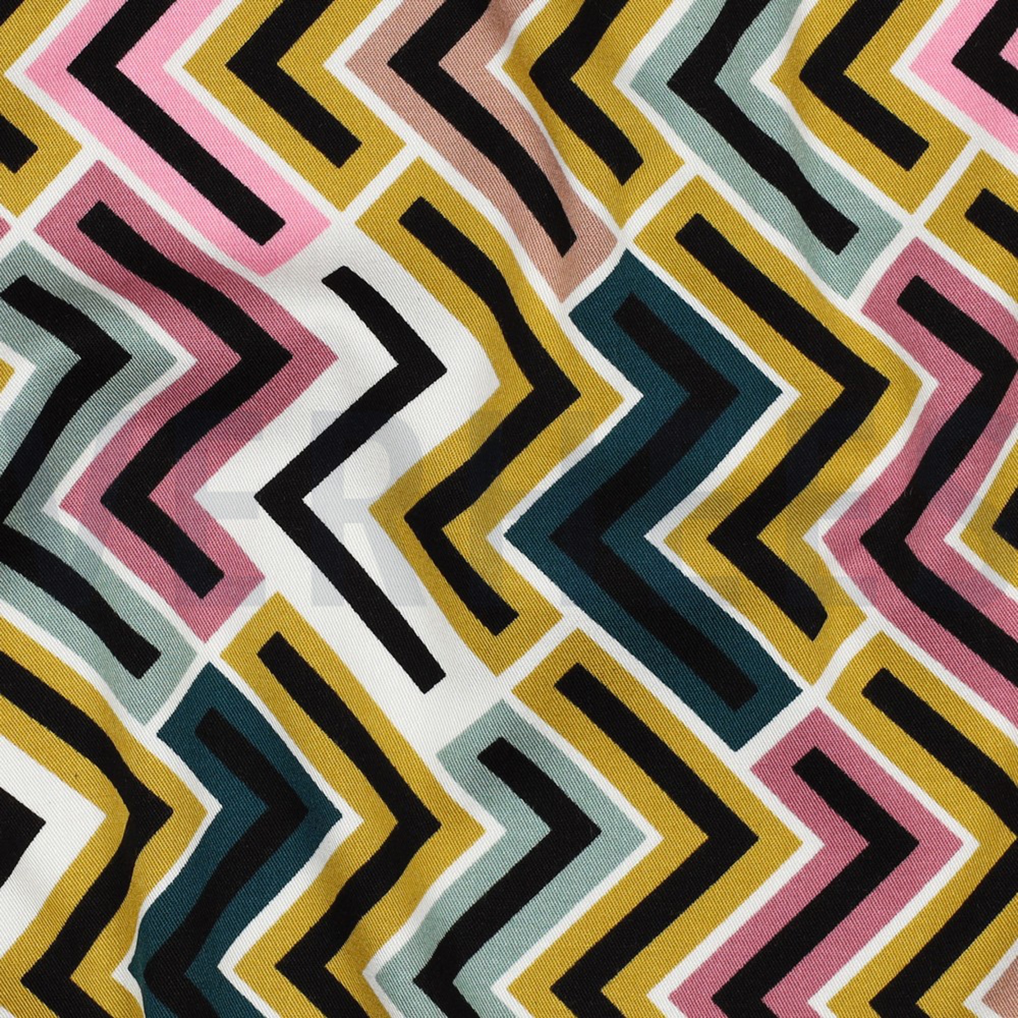 ROSELLA STRETCH GEOMETRIC MUSTARD (high resolution) #2