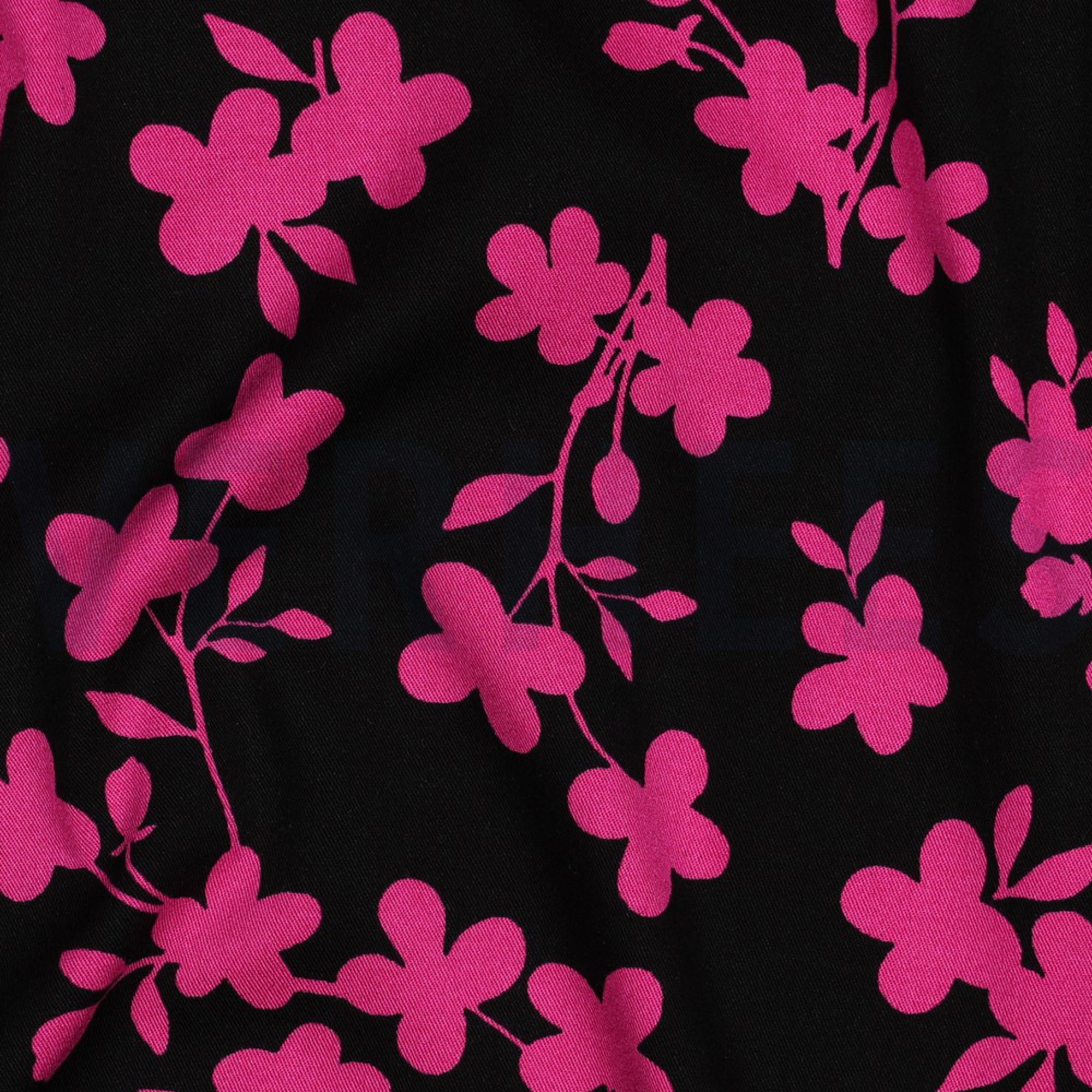 ROSELLA STRETCH FLOWERS BLACK (high resolution) #2