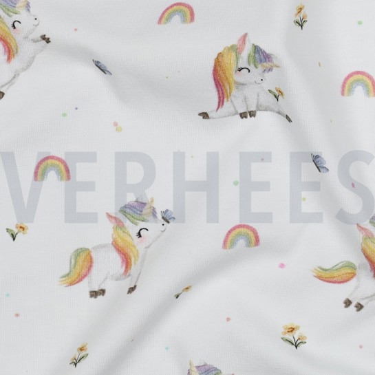 JERSEY GOTS DIGITAL UNICORNS WHITE #7