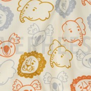 FINE POPLIN SAFARI ANIMALS ECRU (thumbnail) #2