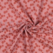 DOUBLE GAUZE EMBROIDERY FLOWERS BLUSH (thumbnail) #2