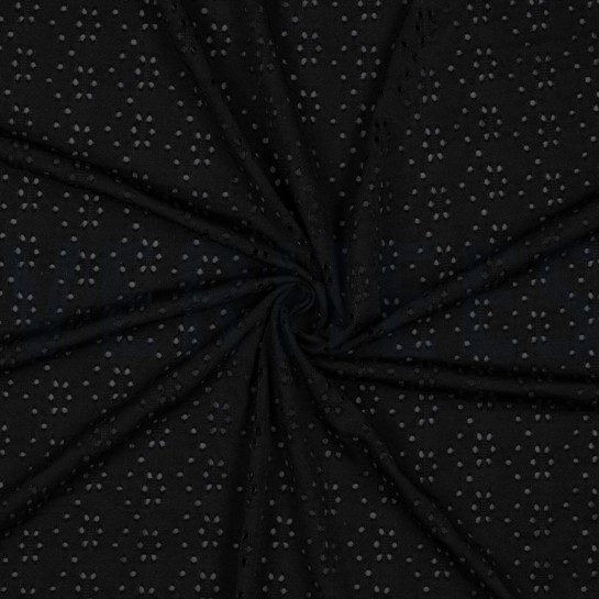 EYELET STRETCH SCHWARZ #7