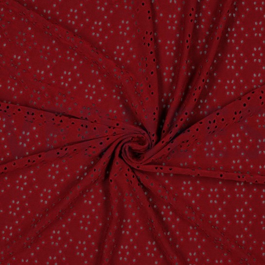 EYELET STRETCH WEINROT #7