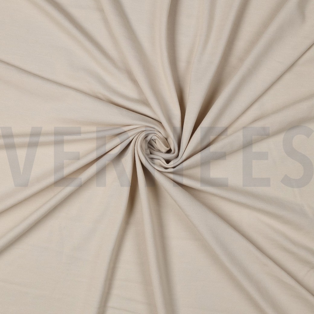 BAMBOO COTTON JERSEY LIGHT SAND #2