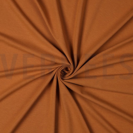 BAMBUS BAUMWOLL JERSEY DUNKEL APRIKOSE #7