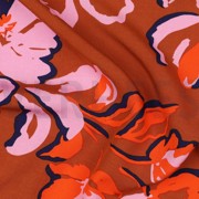 LENZING ECOVERO FLOWERS CARAMEL (thumbnail) #2