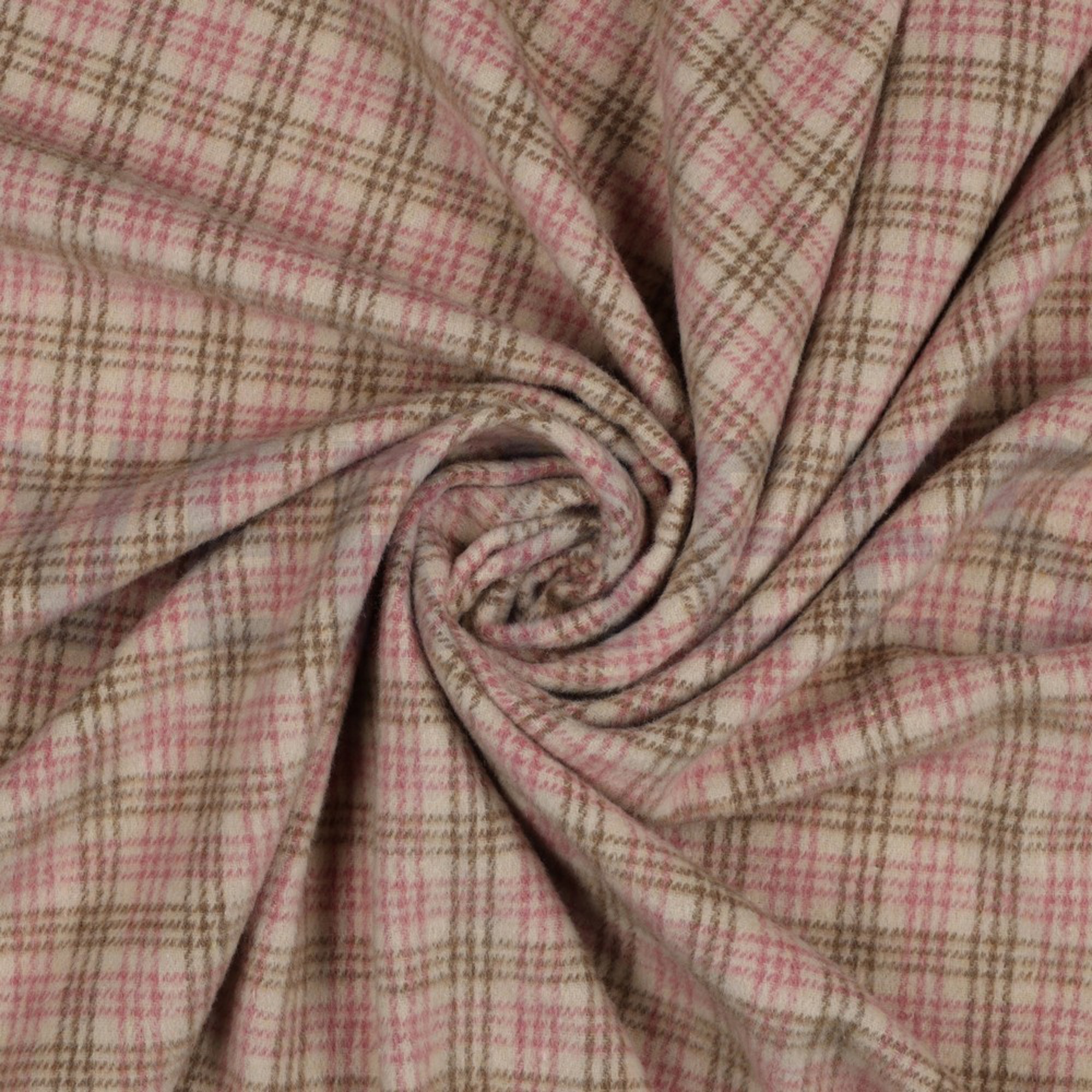 BRUSHED CHECK SAND/LIGHT PINK (high resolution) #2