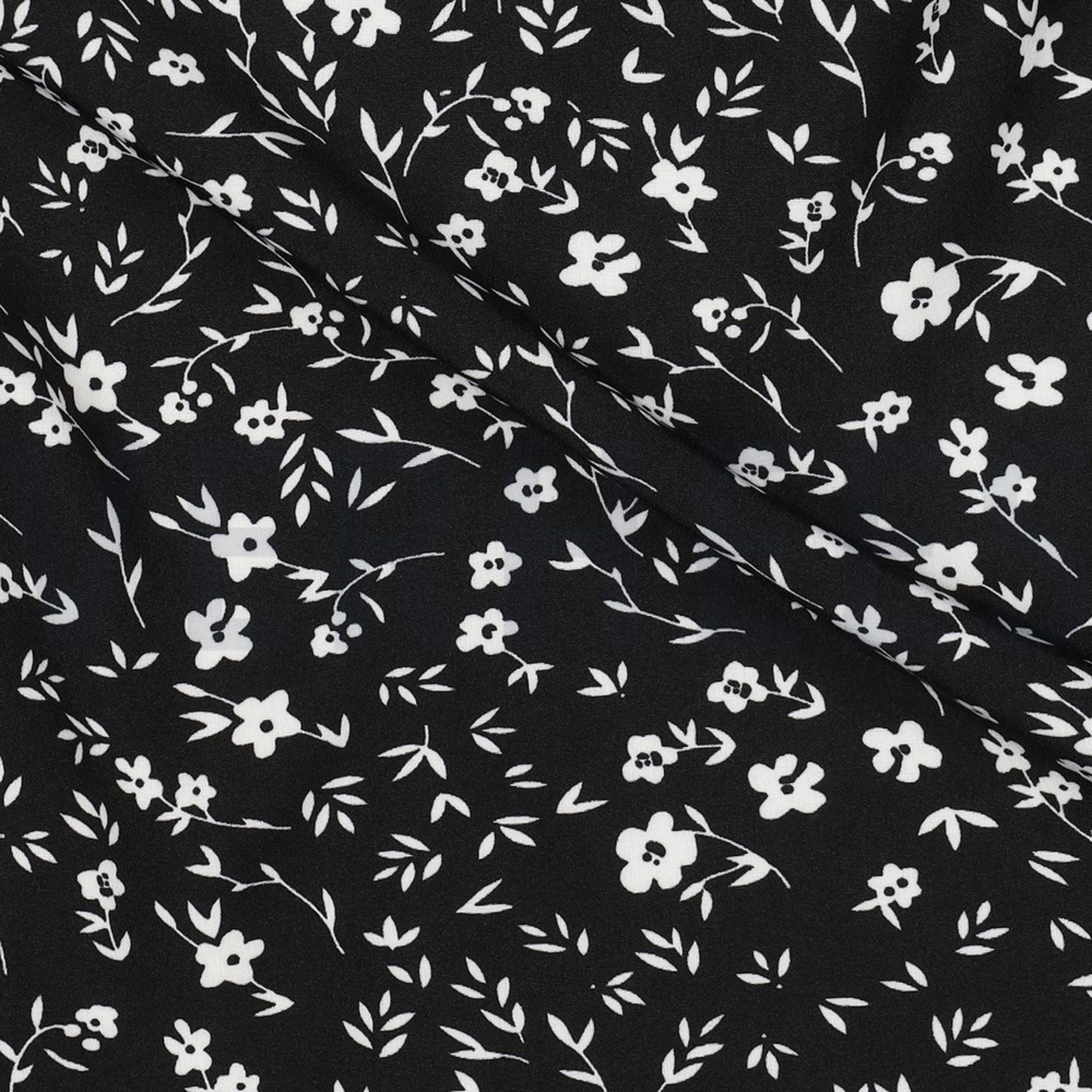 MAGNOLIA STRETCH FLOWERS BLACK (high resolution) #2