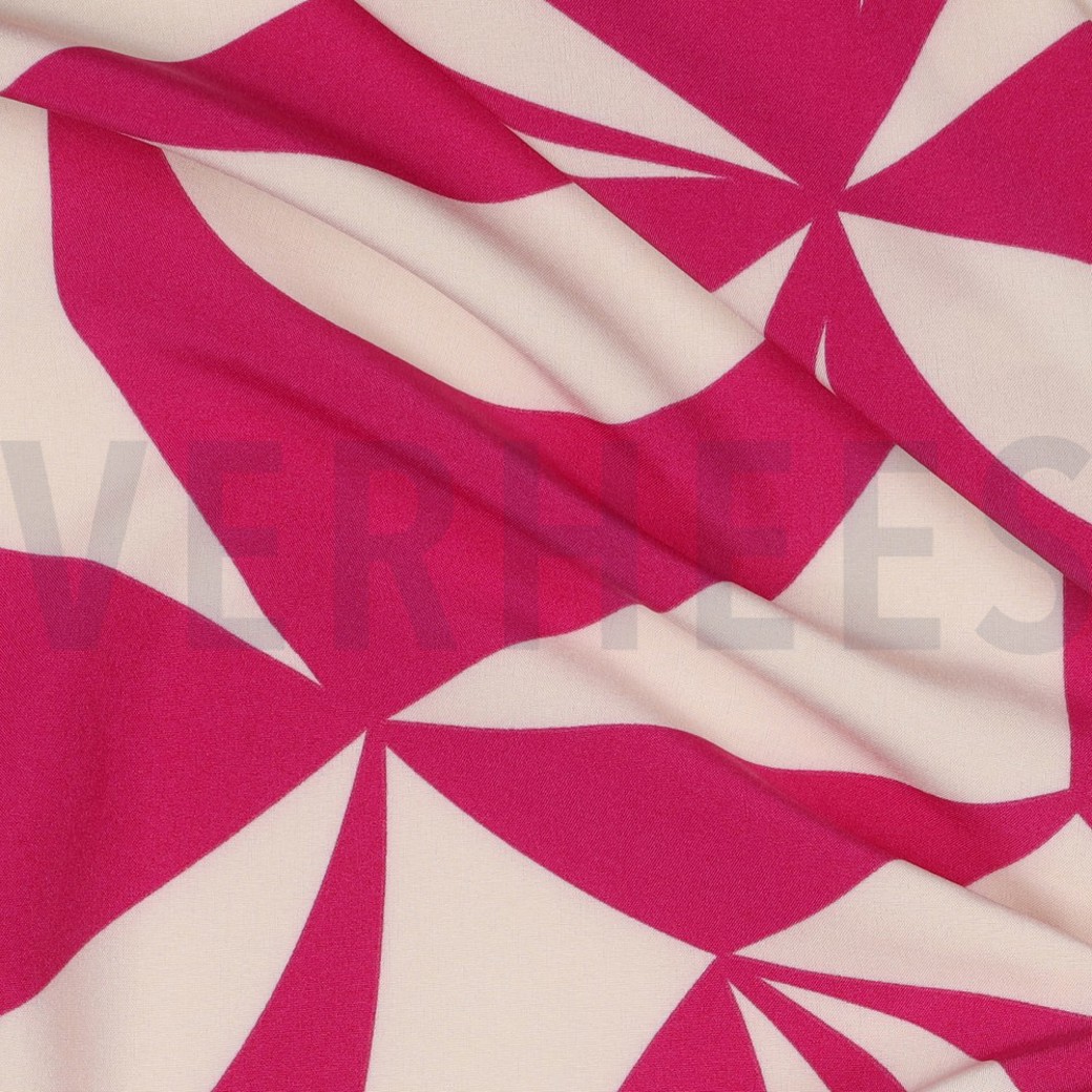 MAGNOLIA STRETCH GEOMETRIC FUCHSIA #2