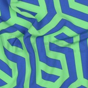 MAGNOLIA STRETCH GEOMETRIC COBALT (thumbnail) #2