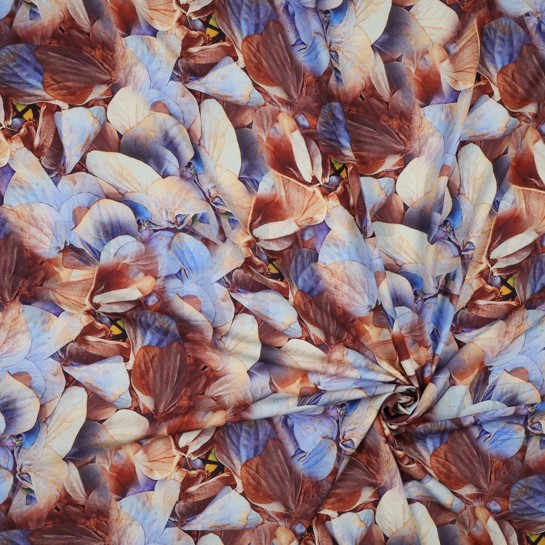 VISCOSE RADIANCE DIGITAL LEAVES AQUA #7