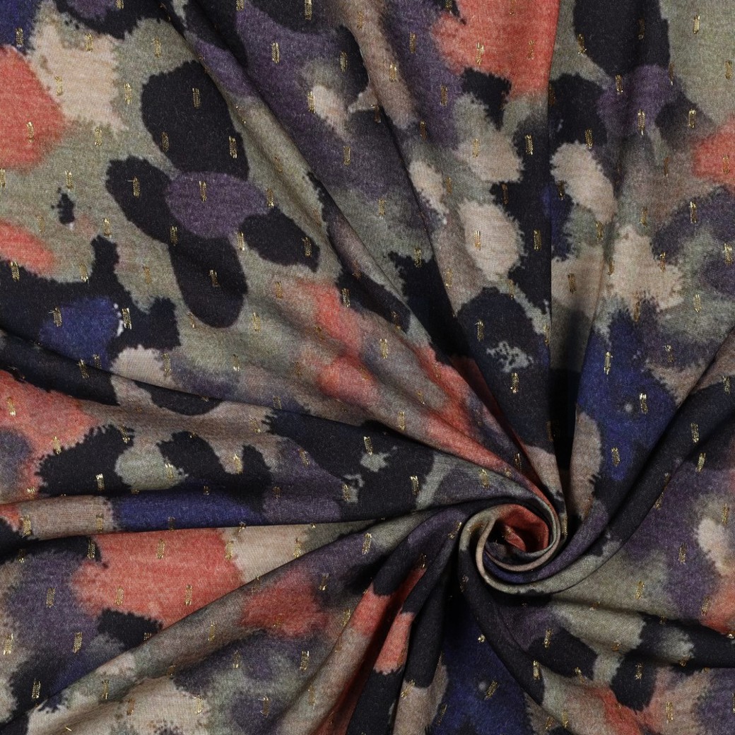 VISCOSE LUREX DIGITAL ABSTRACT PICKLE #2