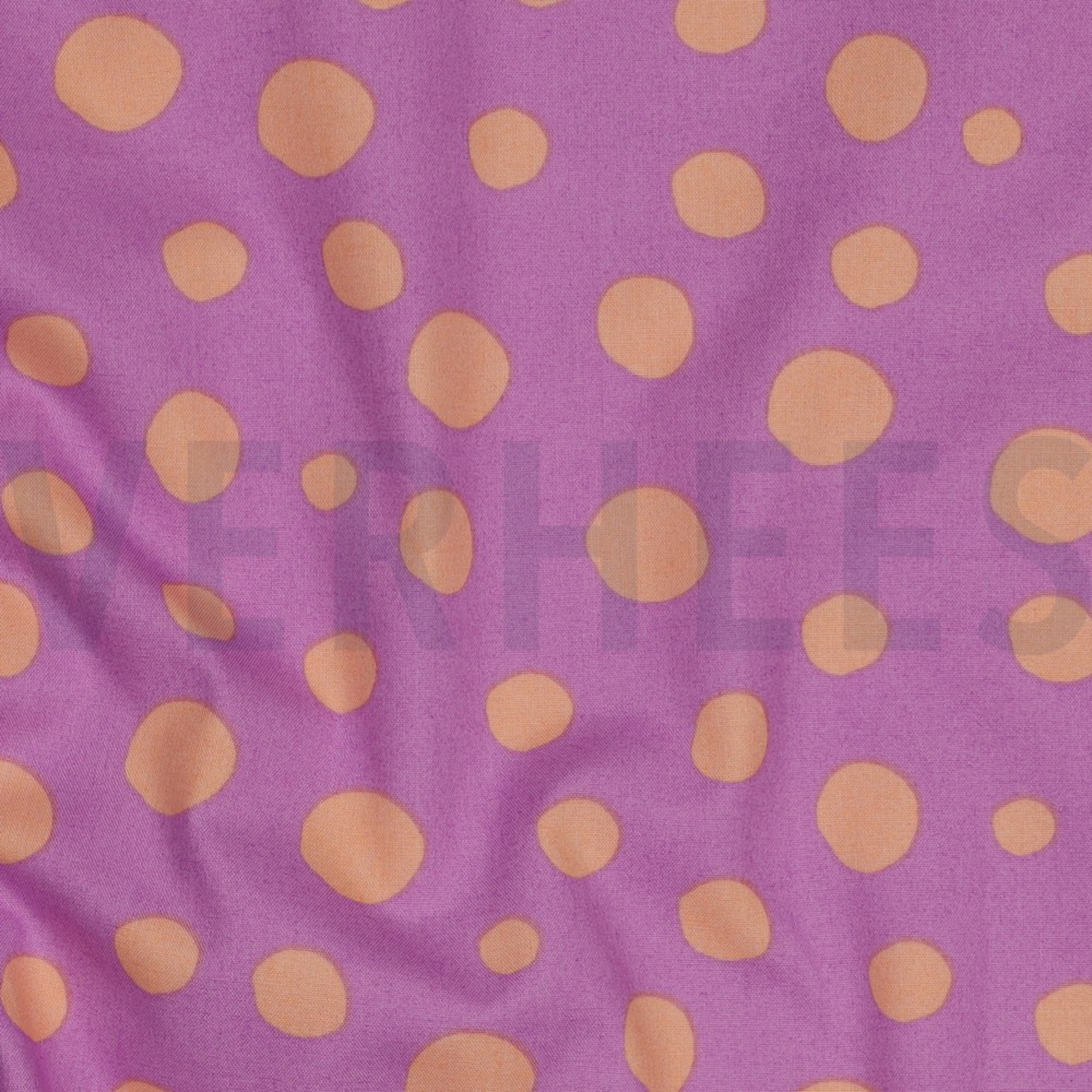 FINE POPLIN GEOMETRICS PEACH/ PURPLE (high resolution) #2