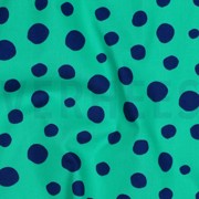 FINE POPLIN GEOMETRICS NAVY/ PETROL (thumbnail) #2