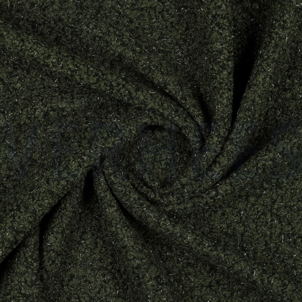 BOUCLE LUREX DARK GREEN #2