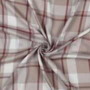 VISCOSE YARN DYED CHECK BEIGE (thumbnail) #2