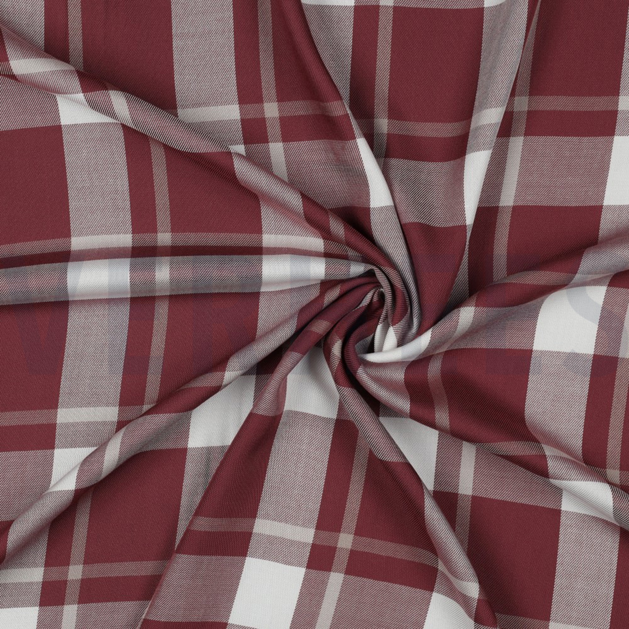 VISCOSE YARN DYED CHECK BERRY (high resolution) #2
