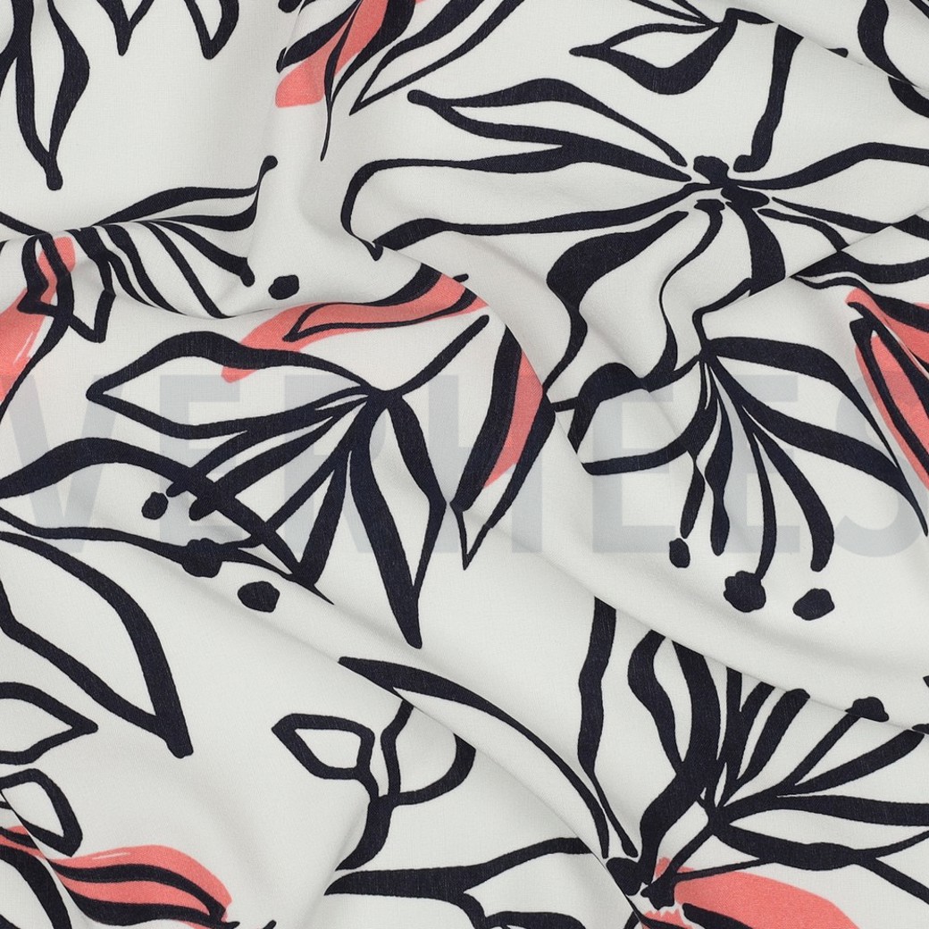 MAGNOLIA STRETCH FLOWERS WHITE #2