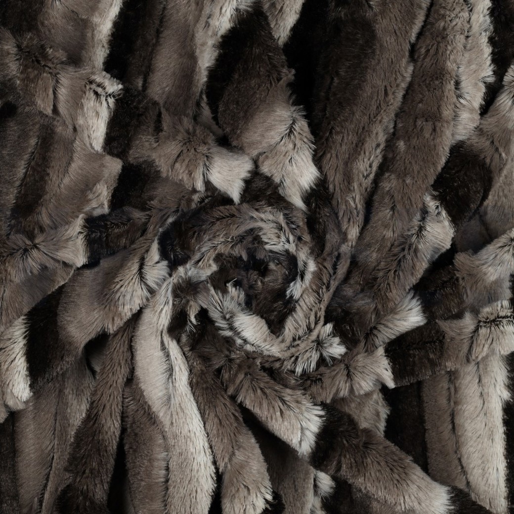 FAUX FUR DARK BROWN #2