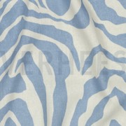 LINEN VISCOSE ANIMAL SKIN BLUE (thumbnail) #2