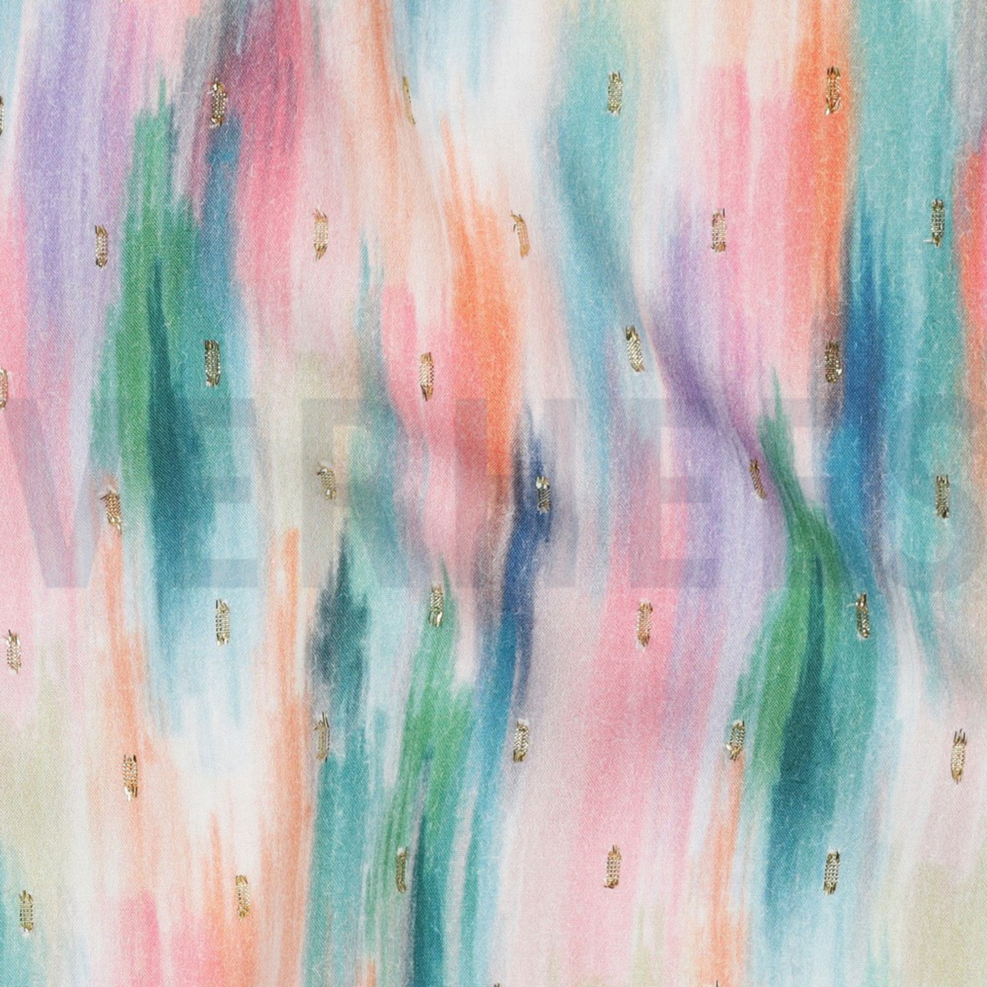 VISCOSE LUREX DIGITAL ABSTRACT GREEN (high resolution) #2