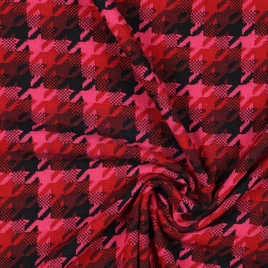 PIED DE POULE CERISE #7