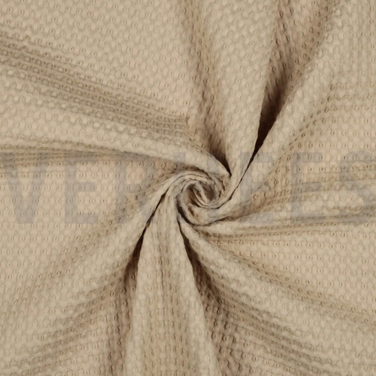 BAUMWOLLE WAFFEL GROß SAND #7