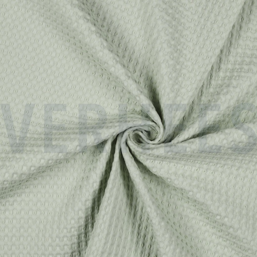 COTTON WAFFLE BIG MINT GREEN #2