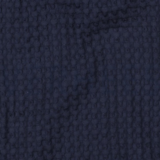 BAUMWOLLE WAFFEL GROß MARINEBLAU #7