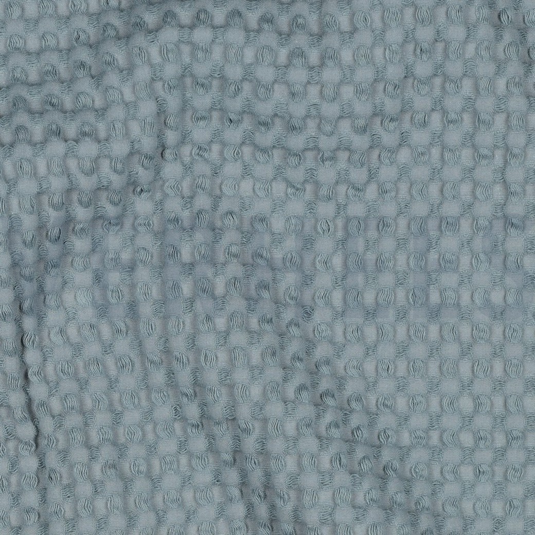 COTTON WAFFLE BIG PALE TURQUOISE #2