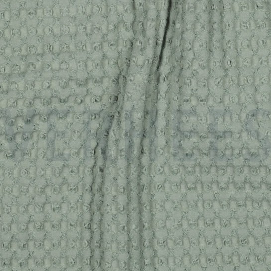 BAUMWOLLE WAFFEL GROß ALTGRÜN #7