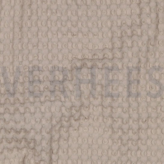 BAUMWOLLE WAFFEL GROß SAND #7