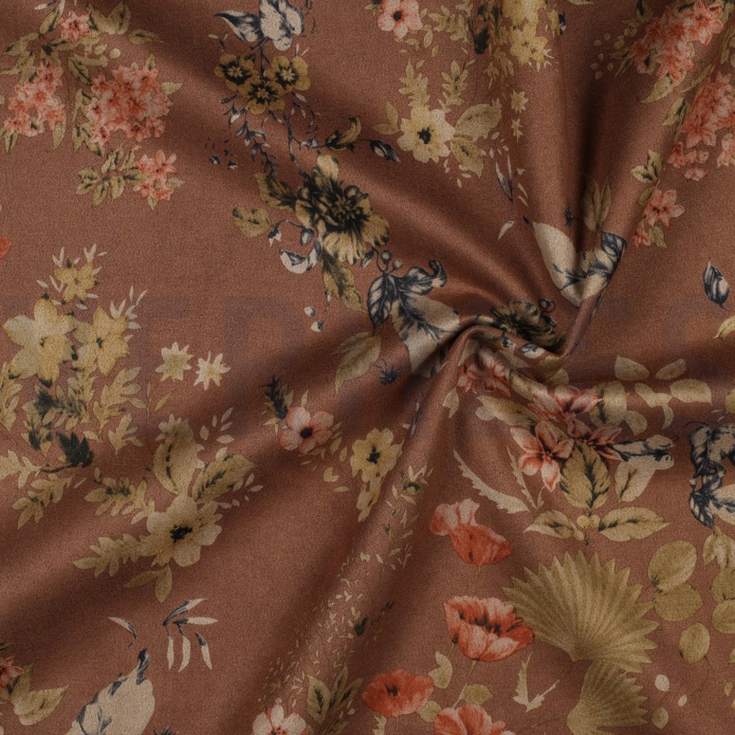 SUEDE STRETCH FLOWERS HAZEL #2