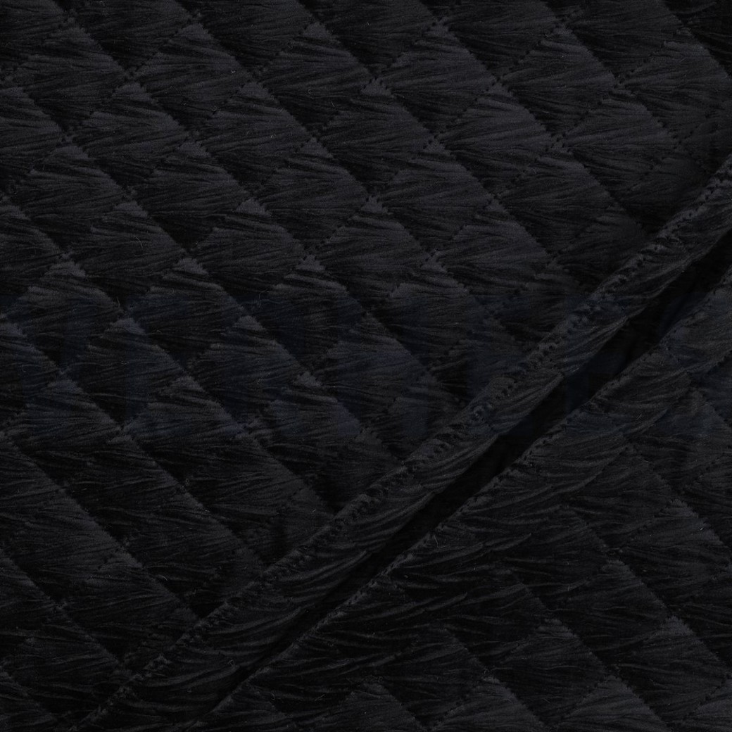 STEPPED VELVET BLACK #2