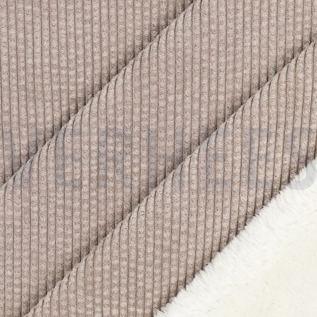 FAUX FUR CORDUROY SAND #2