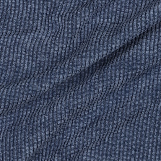 KUNSTPELZ CORD JEANSBLAU #7