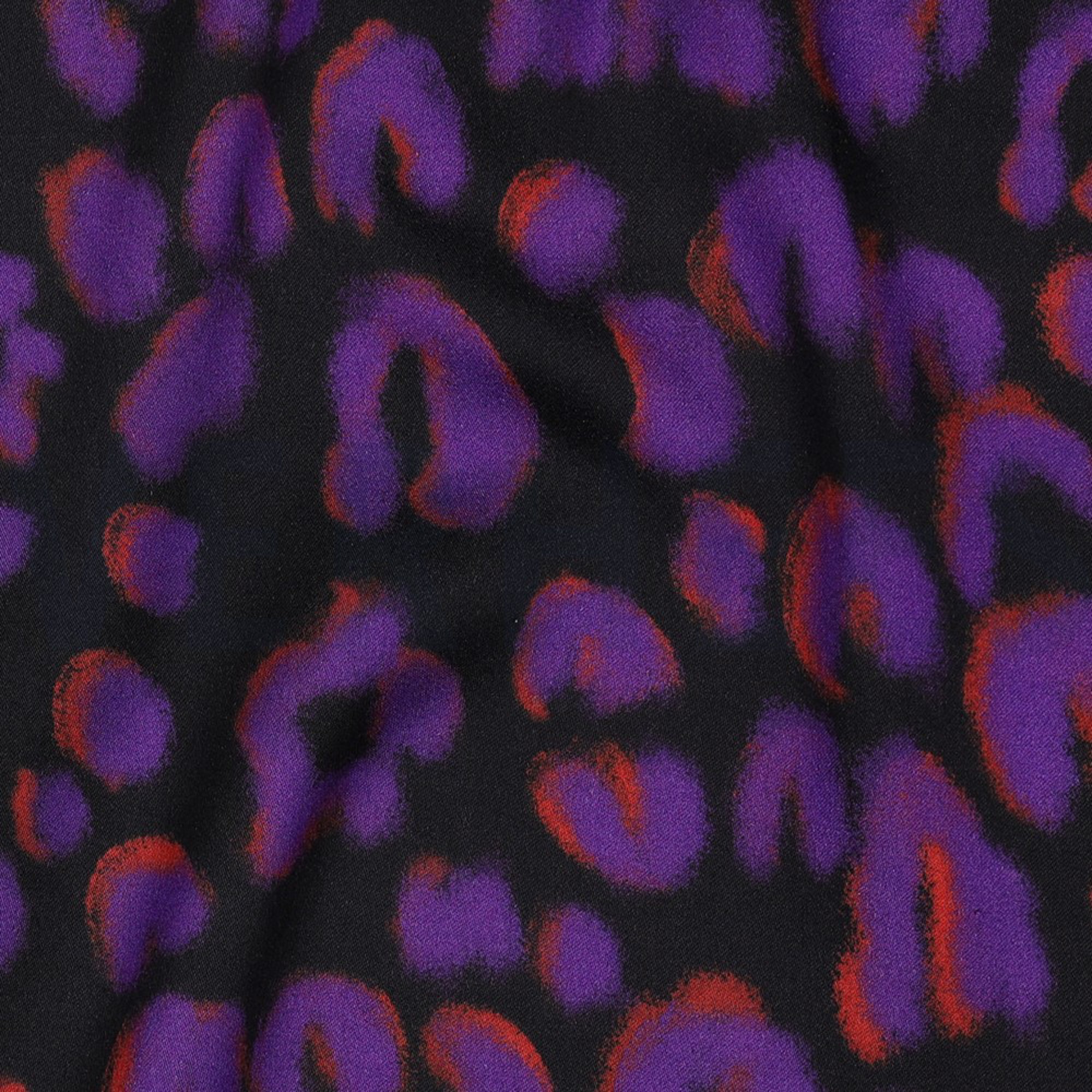 VISCOSE SATIN DIGITAL ANIMAL SKIN BLACK (high resolution) #2