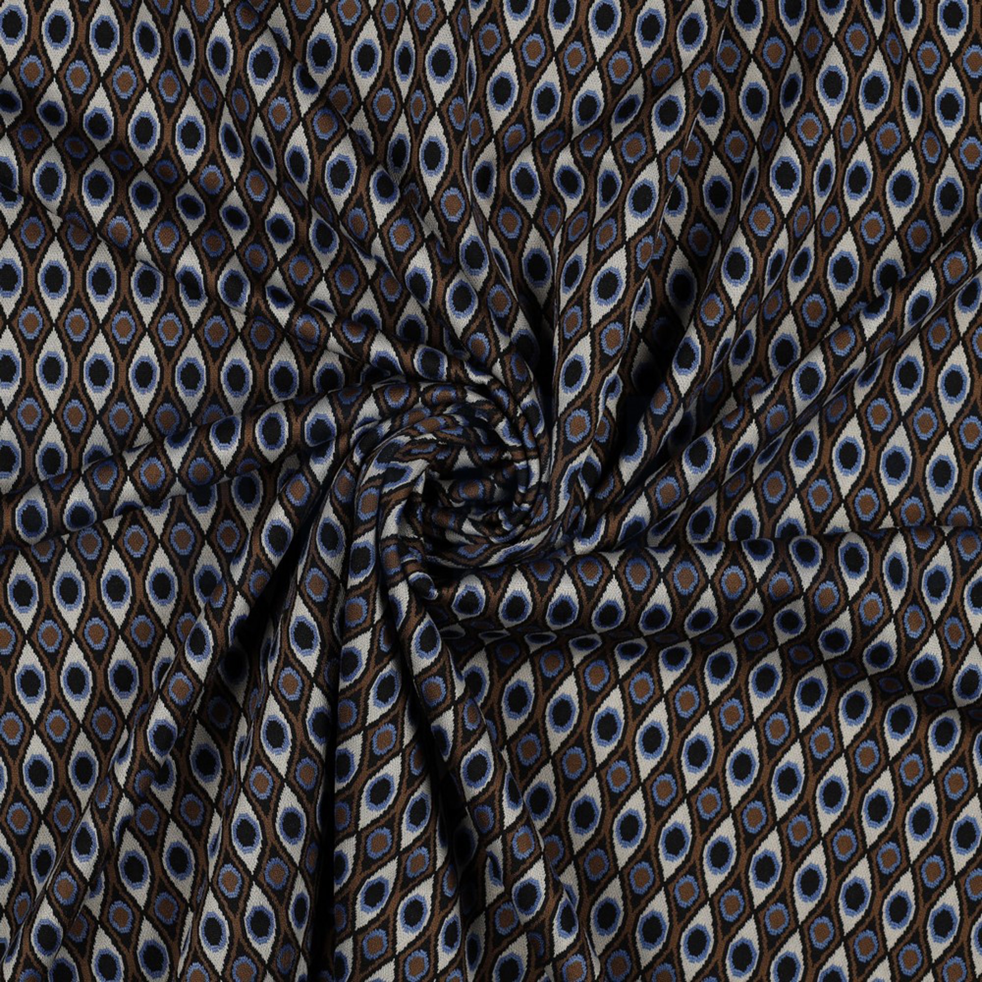 KNITTED JACQUARD MULTI BROWN BLUE (high resolution) #2