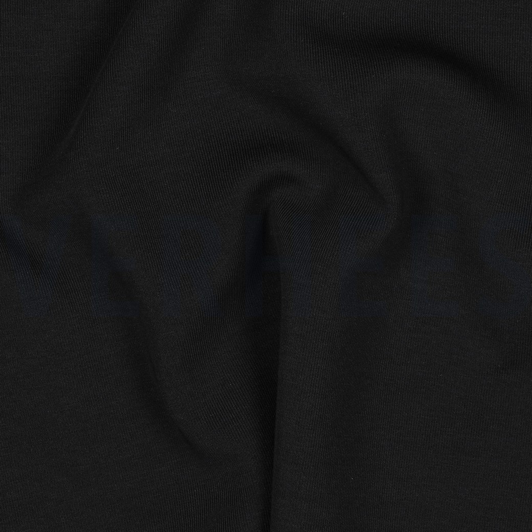 COTTON INTERLOCK JERSEY BLACK #2