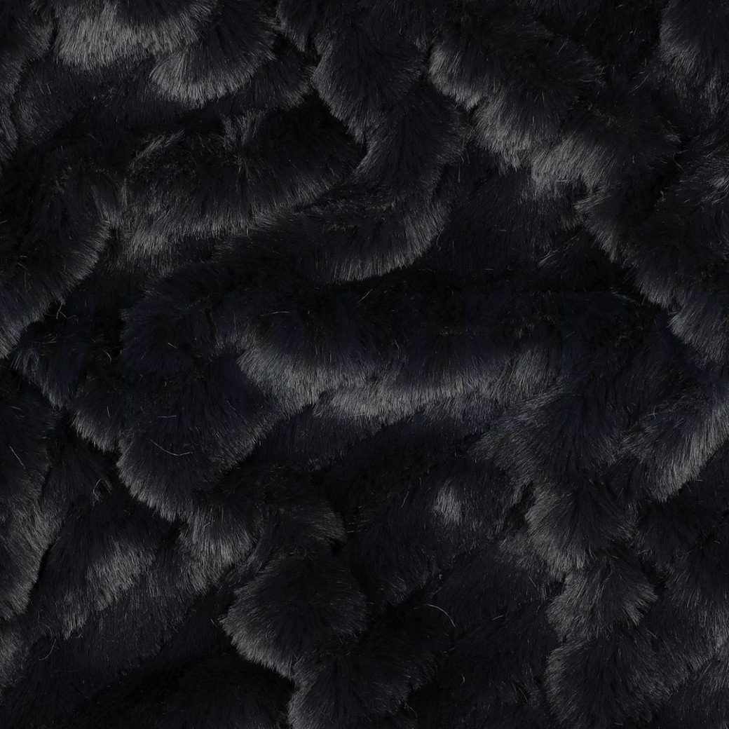 FAUX FUR STRIPES ANTRACHITE #2
