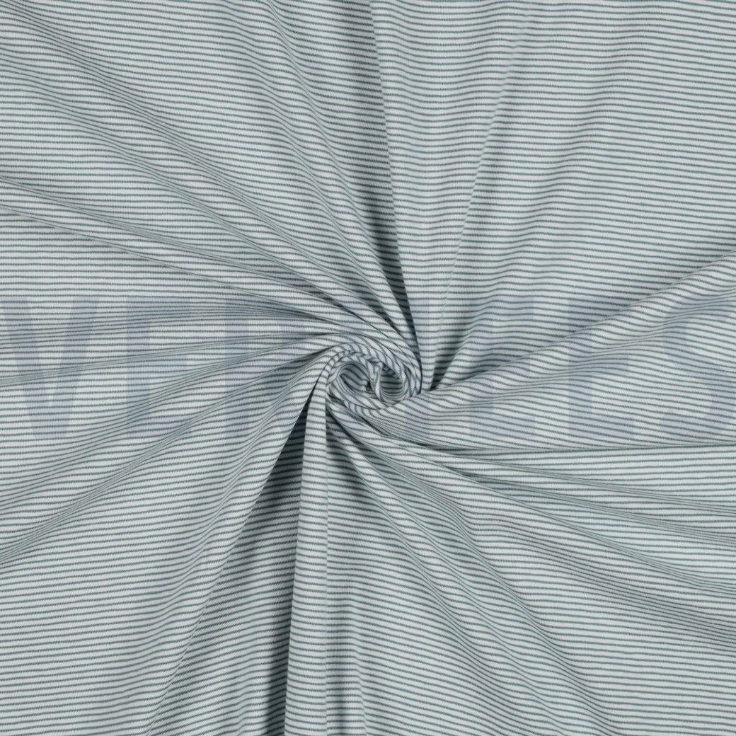 JERSEY YARN DYED STRIPES BLUE SHADOW / WHITE #2