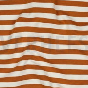 FRENCH TERRY YARN DYED STRIPES LIGHT BROWN / OFF WHITE (thumbnail) #2